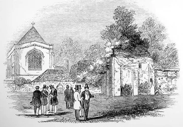 Ruinen von Wolvesey Castle und Palace, Winchester, 1845